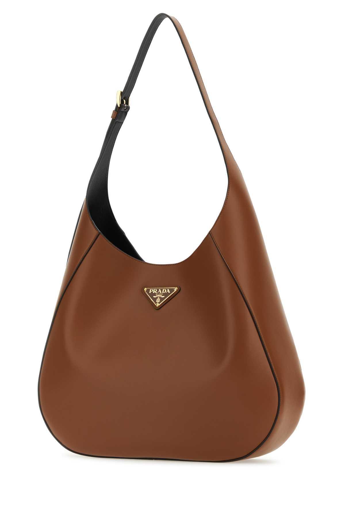 PRADA Logo In Brown Product Image