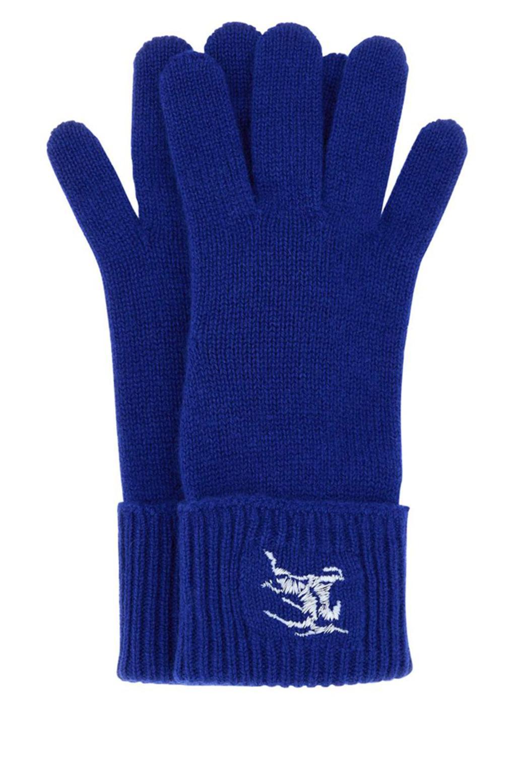 BURBERRY Gloves In Blue Product Image