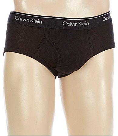 Men's Calvin Klein 3-Pack Cotton Classic Briefs, Size: Small, Black Product Image