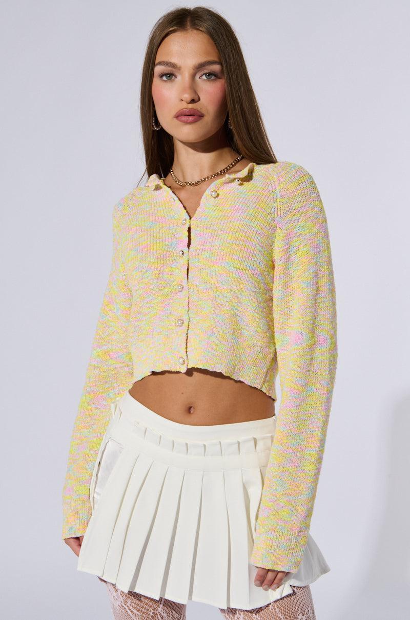 SWEET LIKE SUGAR KNIT CARDIGAN Product Image