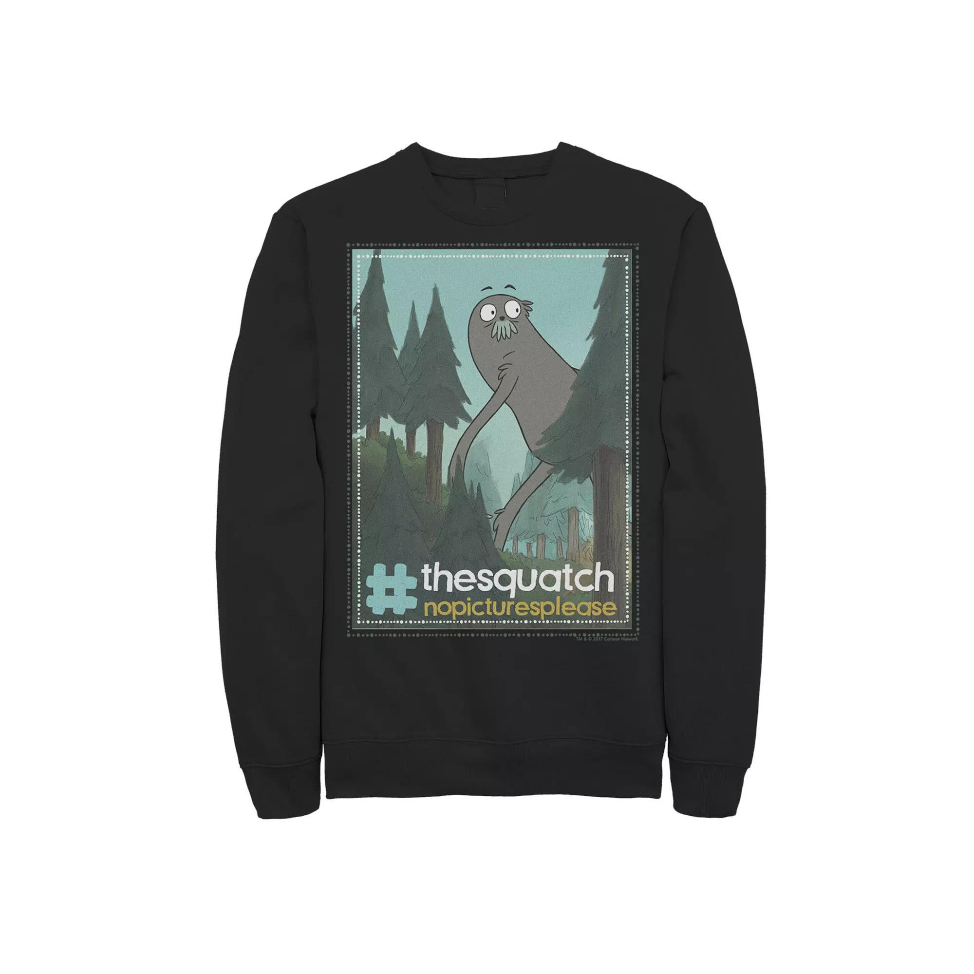 Mens Cartoon Network We Bare Bears Charlie The Squatch Hashtag Sweatshirt Product Image