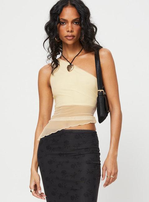 Gilda Asymmetric Top Cream Product Image