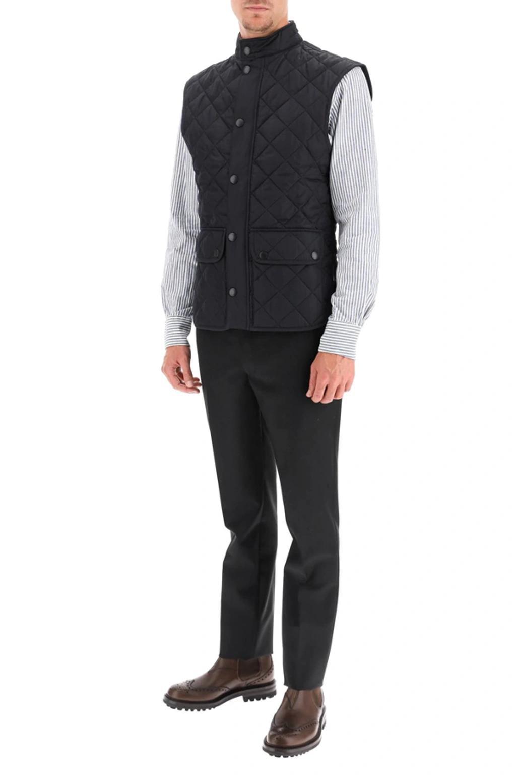 BARBOUR Lowerdale Quilted Cotton Vest In Navy Product Image