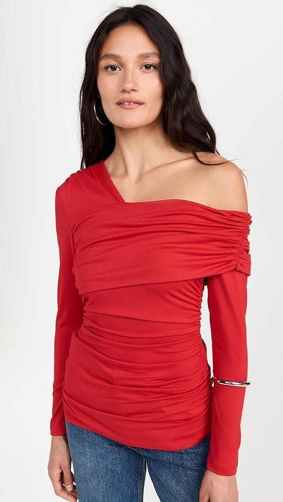 Susana Monaco Carryover One Shoulder Off Shoulder Top 8" | Shopbop Product Image