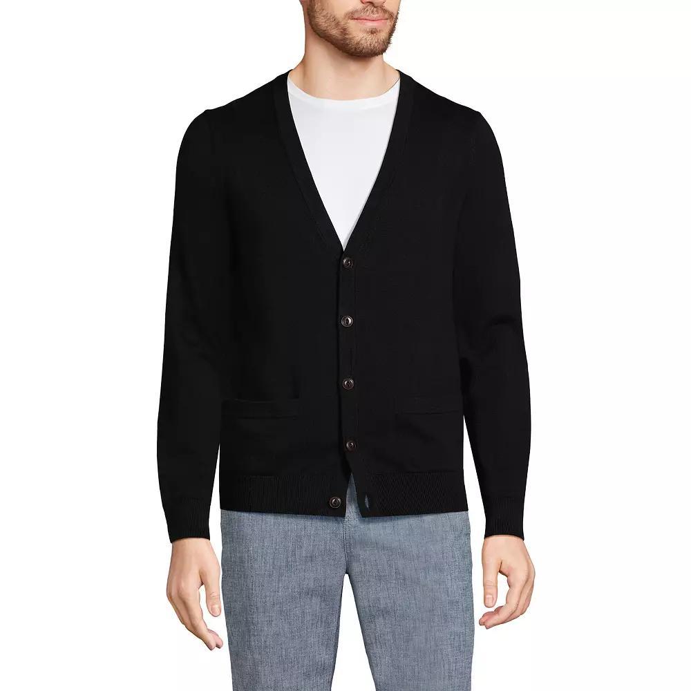 Big & Tall Lands' End Cotton Cardigan, Men's,  Product Image