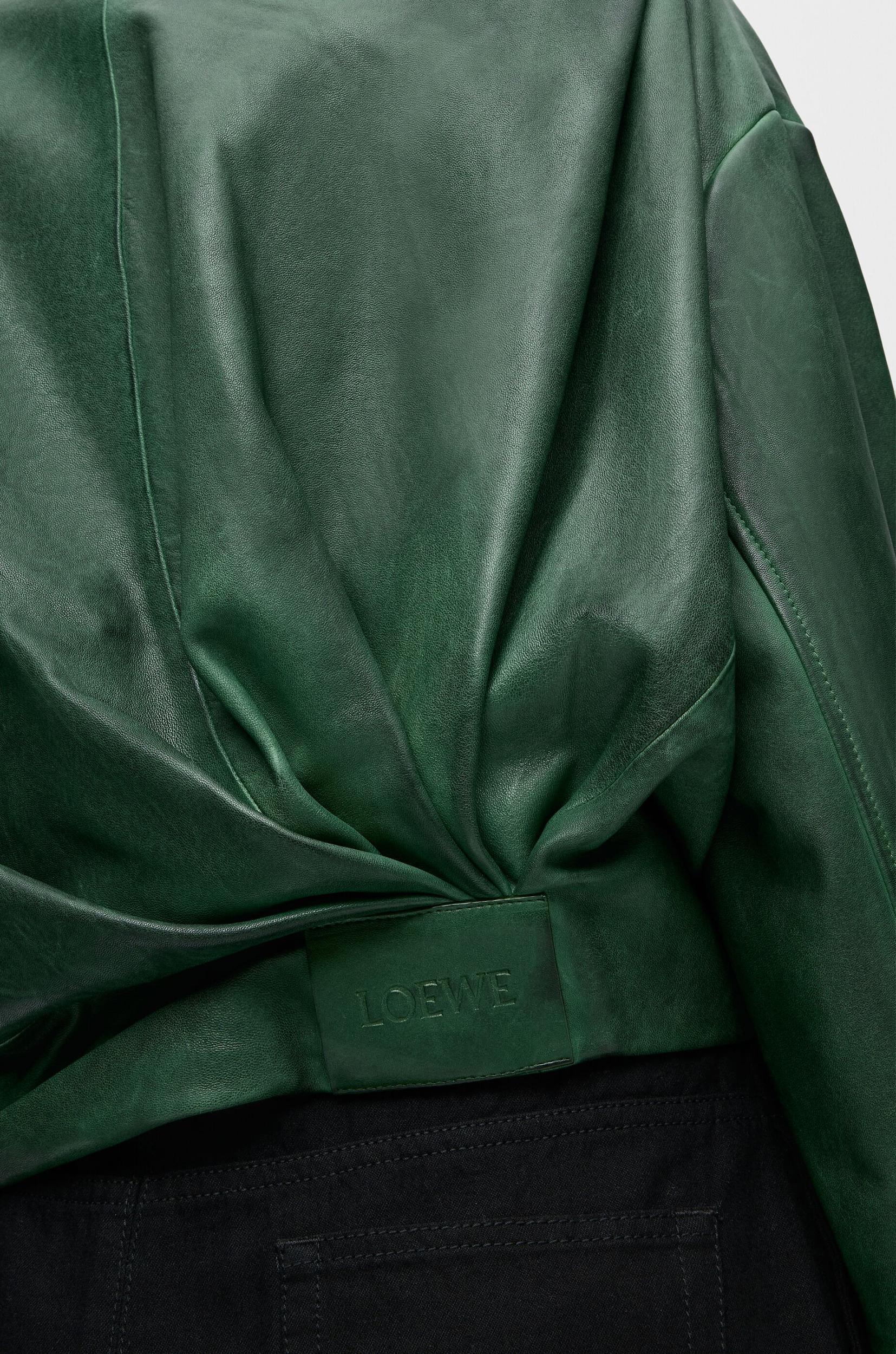 Draped jacket in nappa lambskin Product Image