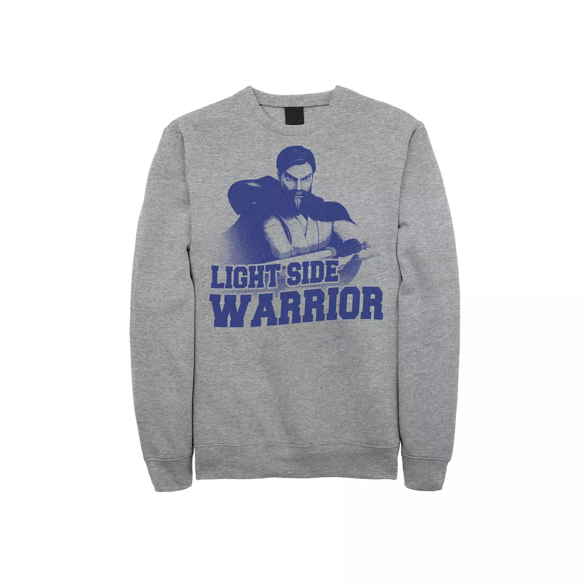 Men's Star Wars: Clone Wars Obi-Wan Kenobi Light Side Warrior Sweatshirt,  Product Image