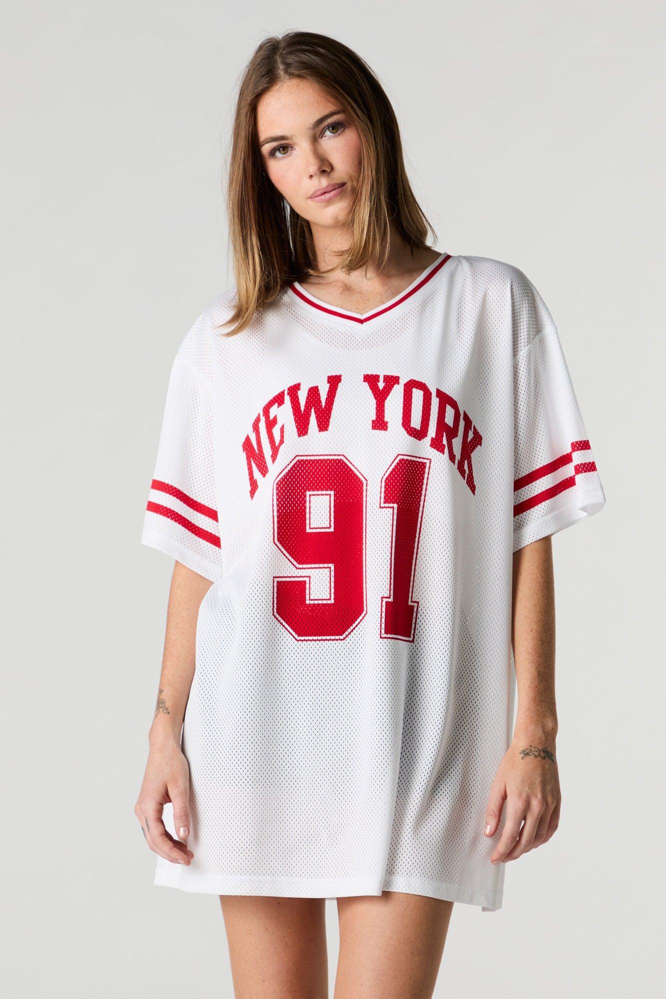 Los Angeles Graphic Mesh Jersey Dress Female Product Image