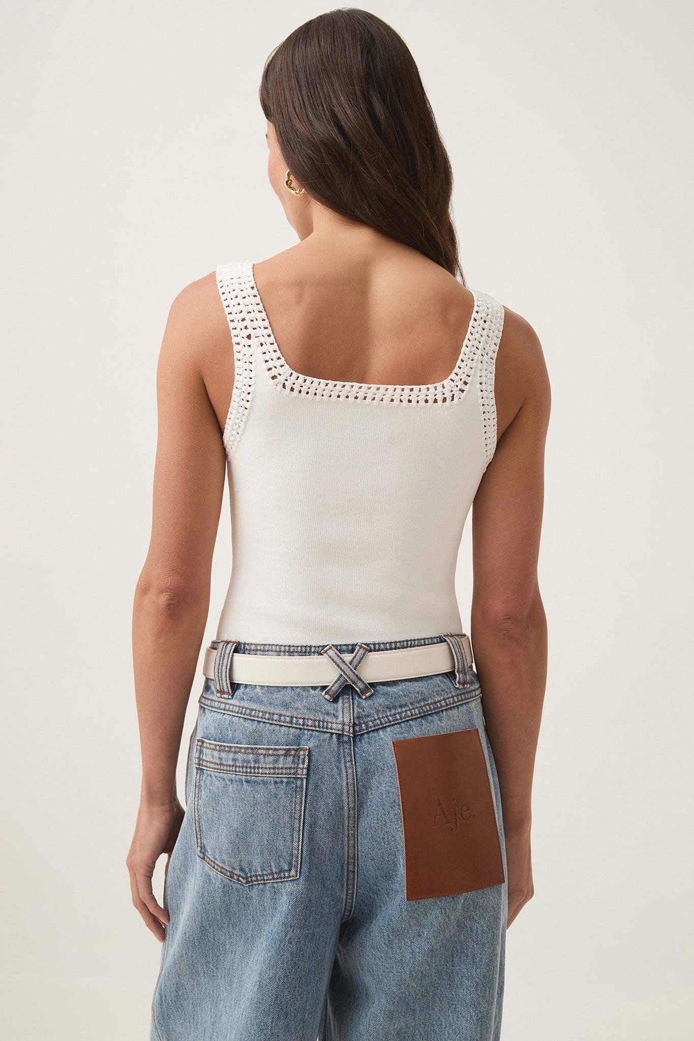 Tazia Crocheted Edge Tank Product Image