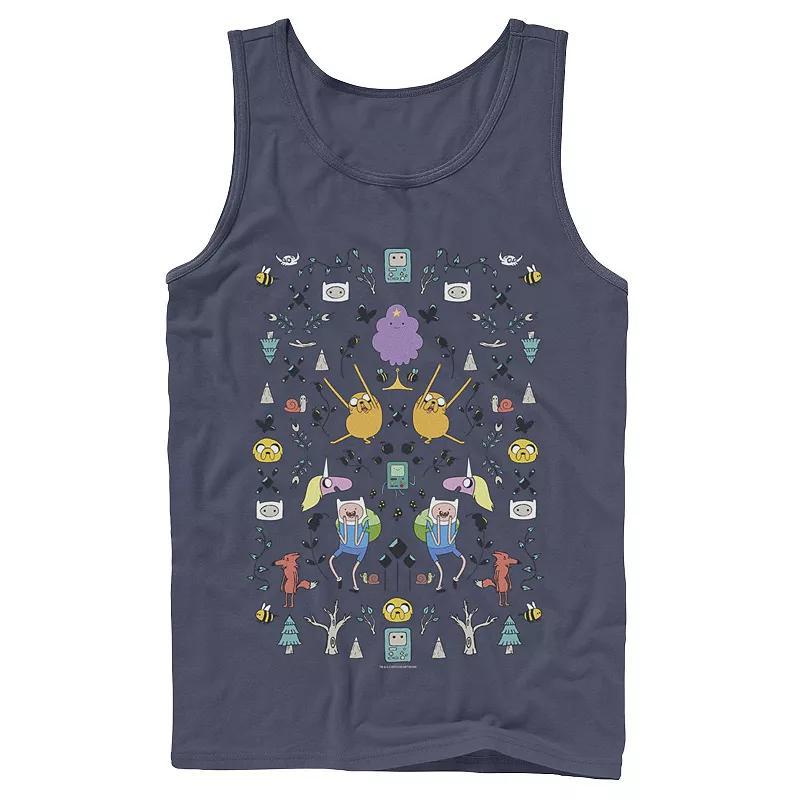 Mens Adventure Time Character Icon Collage Tank Top Product Image