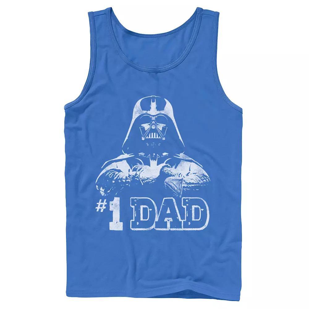 Men's Star Wars Vader #1 Dad Vintage Father's Day Tank Top,  Product Image