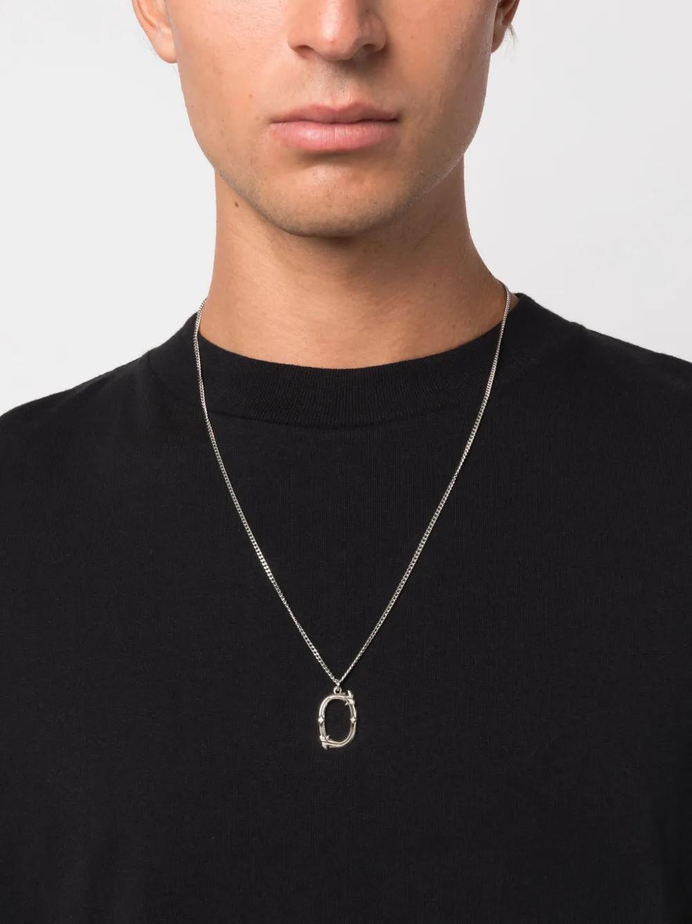 EMANUELE BICOCCHI Alphabet Pendant Necklace In Silver Product Image