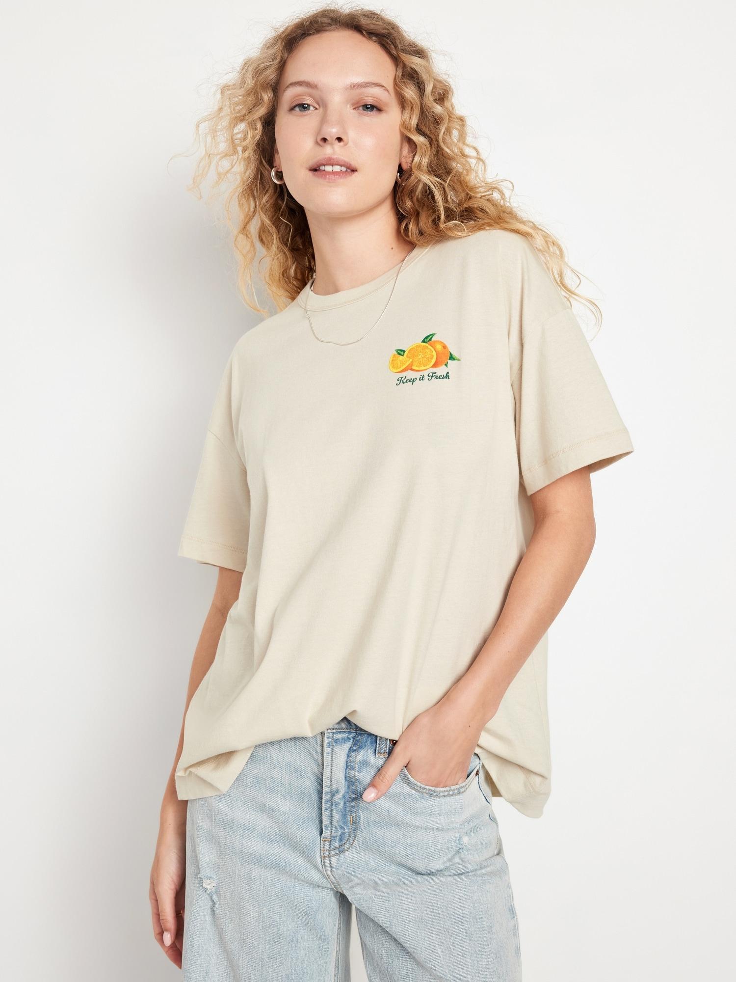 Oversized EveryWear Graphic Tunic T-Shirt Product Image