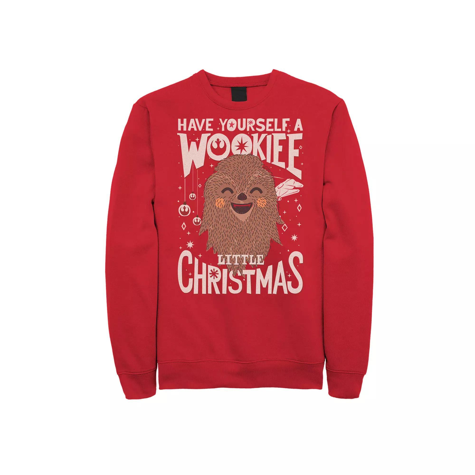 Men's Star Wars Wookiee Christmas Sketched Sweatshirt,  Product Image