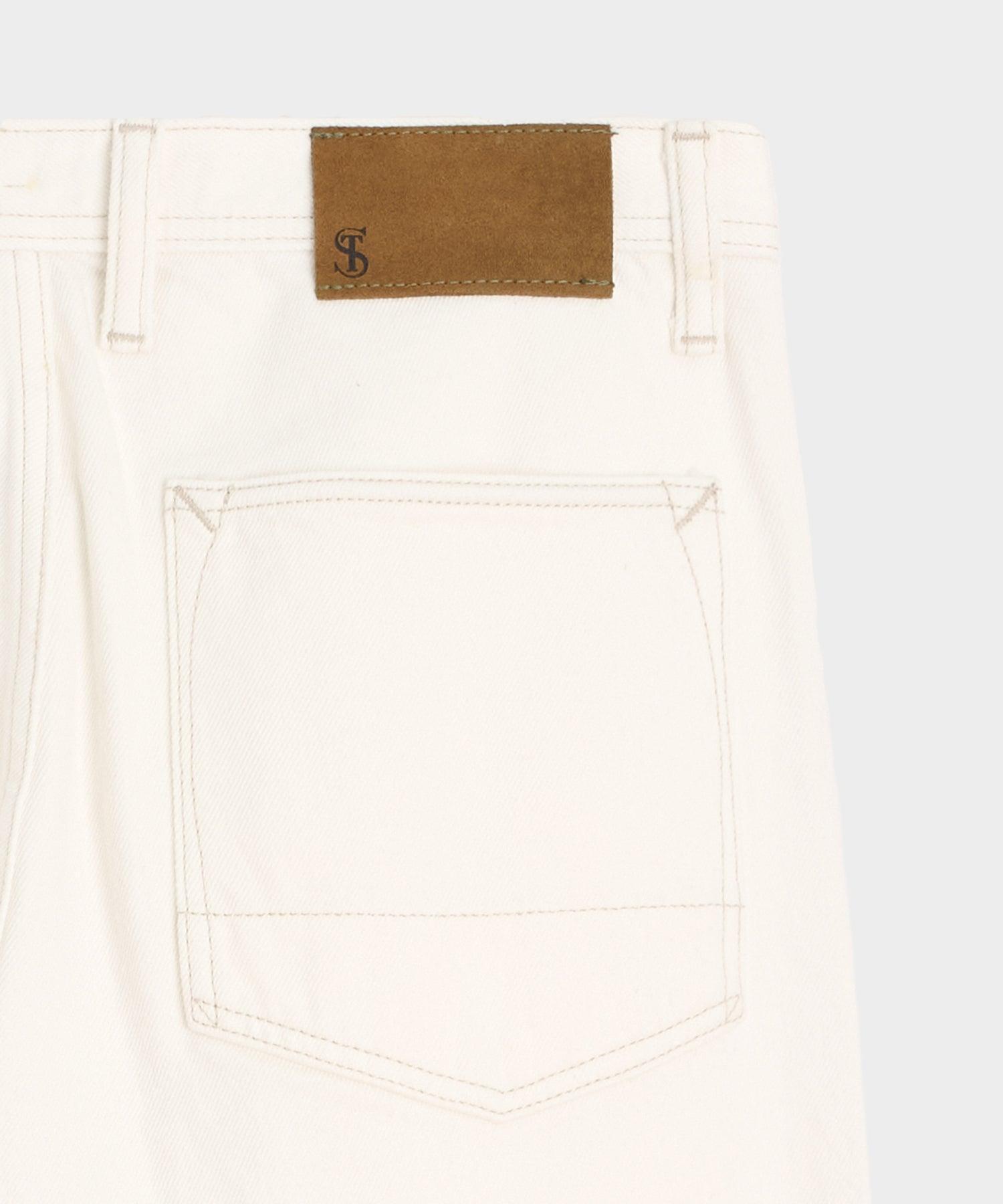Relaxed Selvedge Carpenter Jean in White Product Image