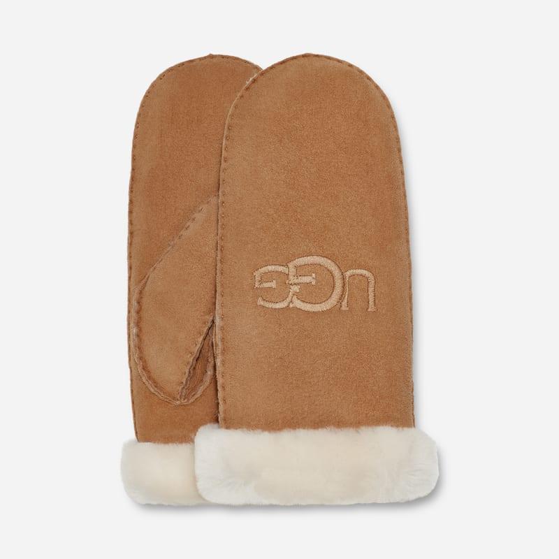 UGG Womens Sheepskin Embroider Mitten Product Image