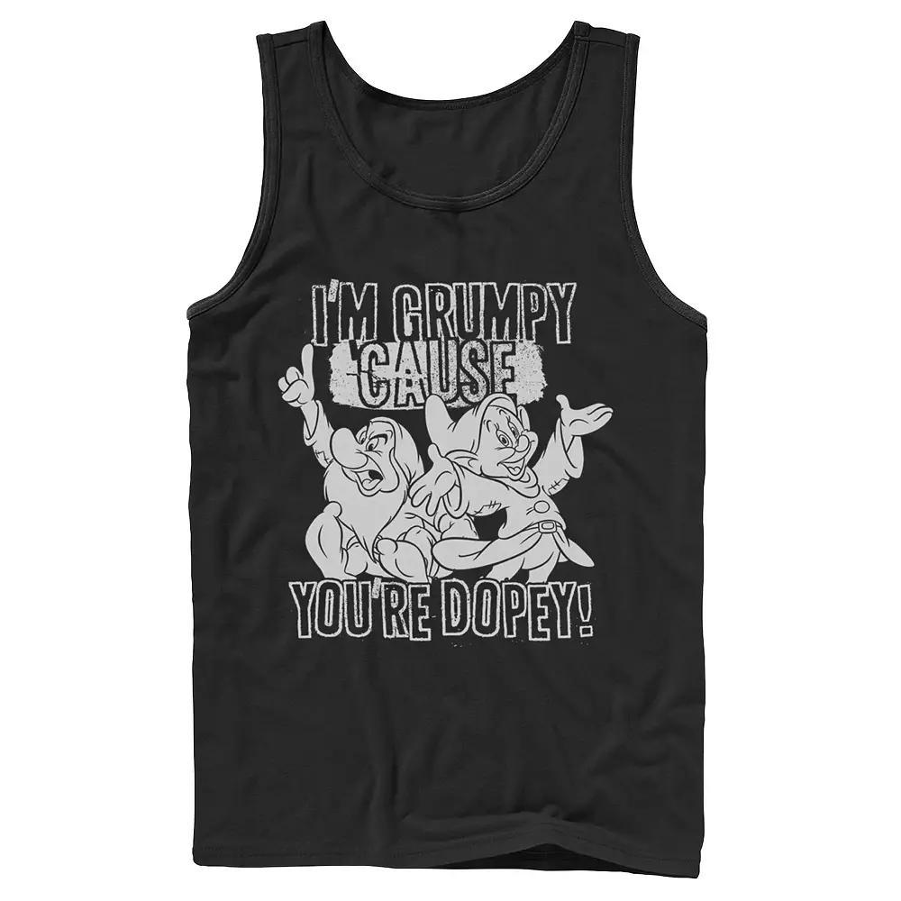 Men's Disney's Snow White and the Seven Dwarfs Grumpy Cause You're Dopey Tank Top,  Product Image