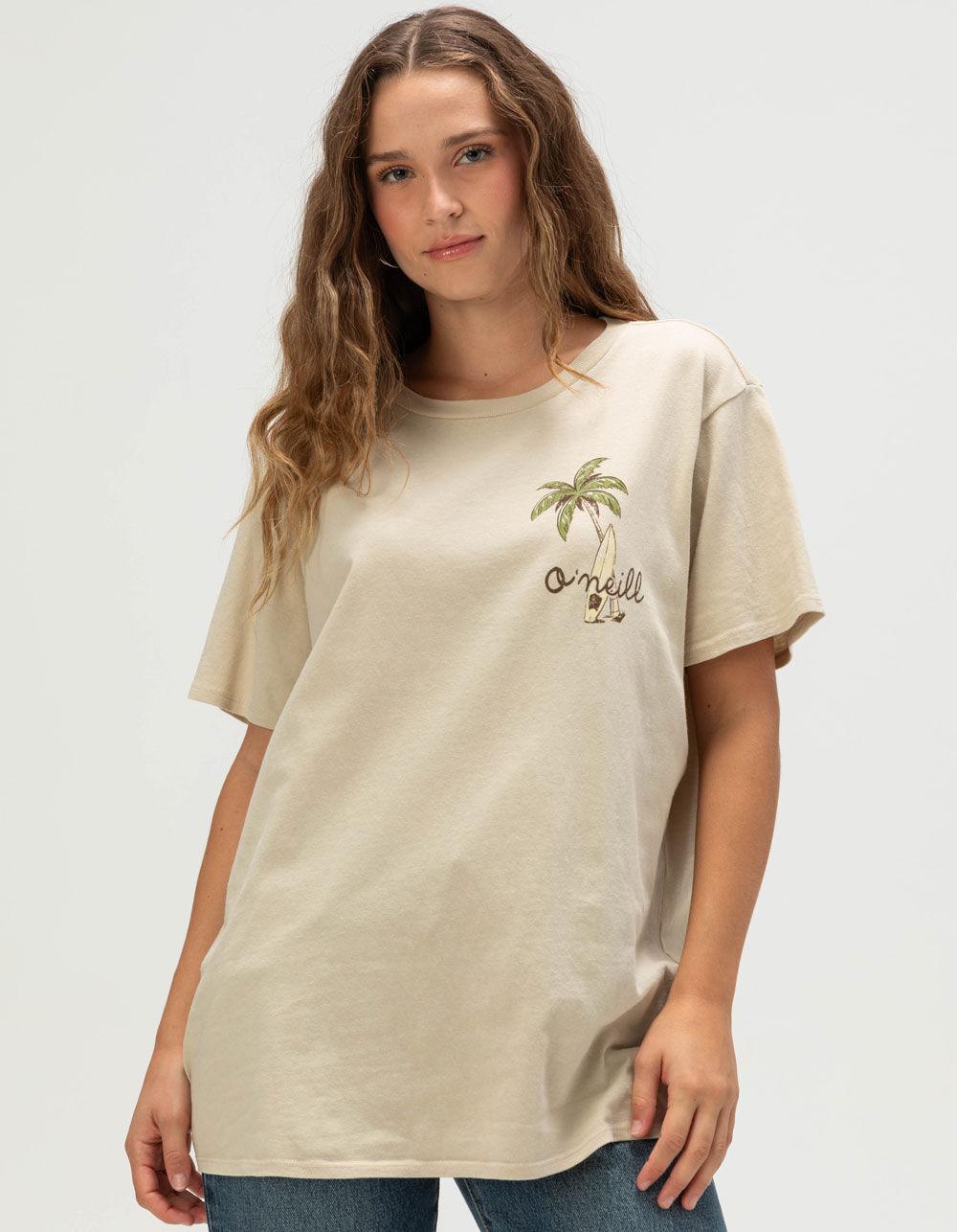 O'NEILL Beach Bug Womens Oversized Tee - STONE Product Image