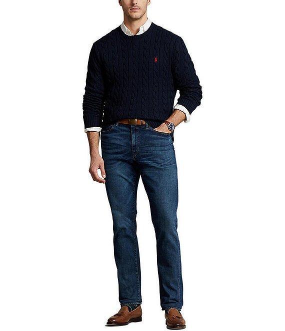 Polo Ralph Lauren Big & Tall Cable Knit Cotton Sweater Product Image