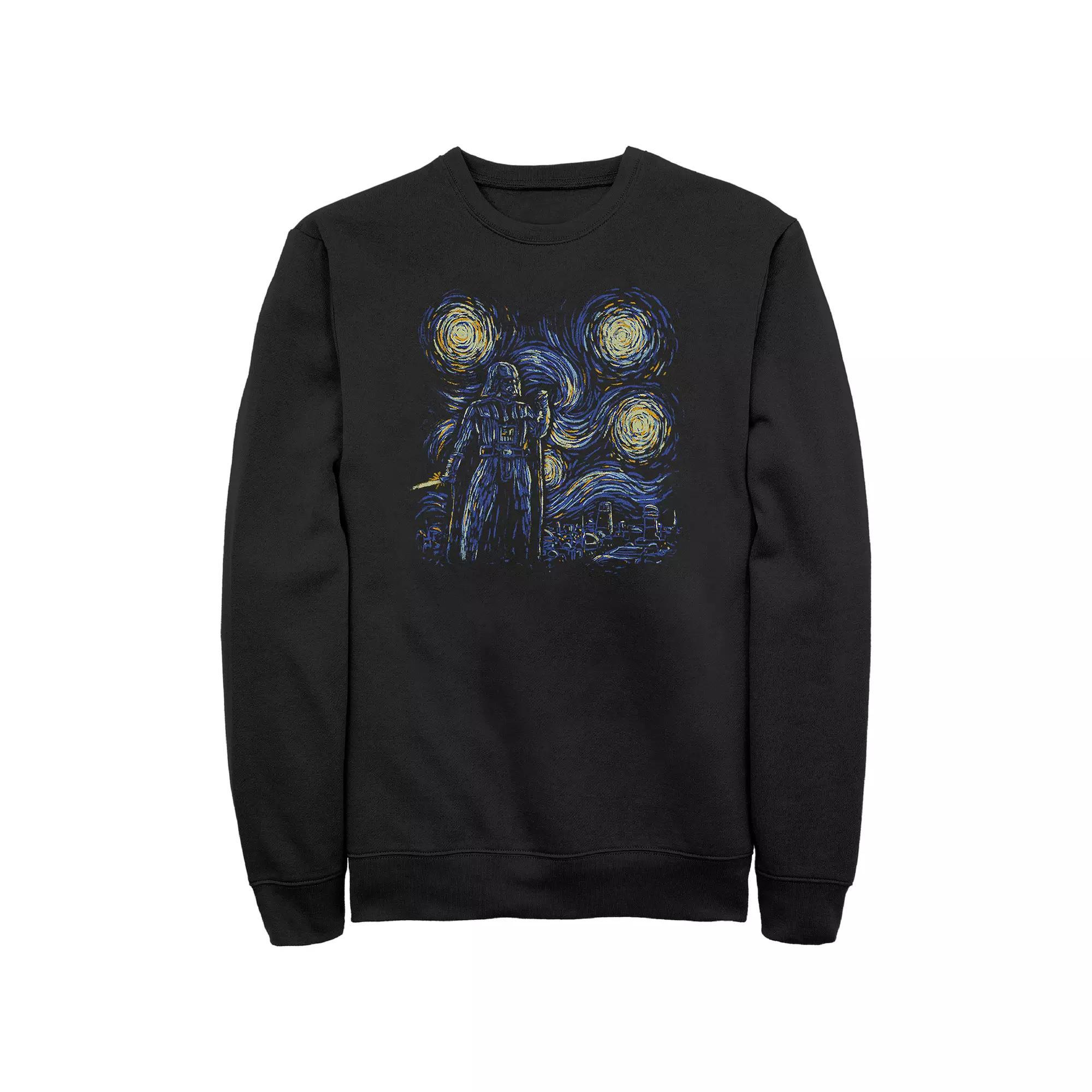 Men's Star Wars Darth Vader Starry Night Graphic Fleece, Size: Large, Black Product Image