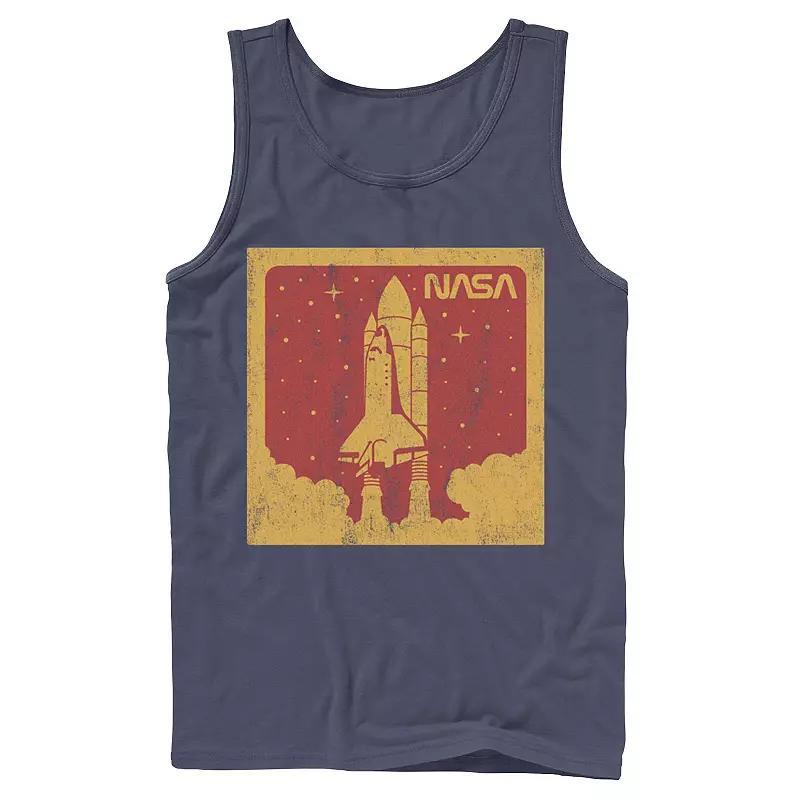 Mens NASA Up In Smoke Graphic Tank Top Blue Product Image