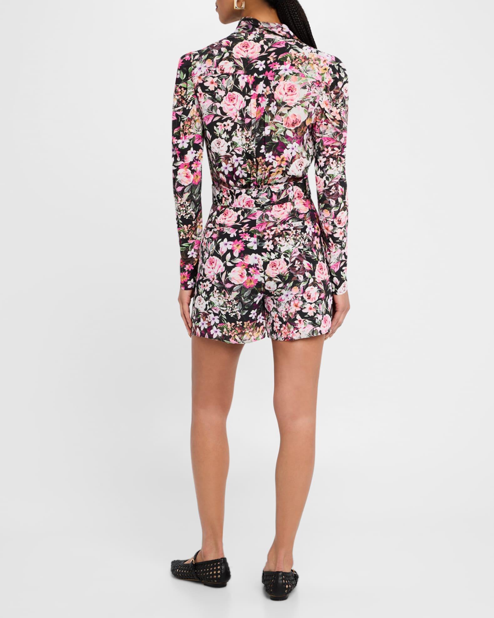 Kaline Long-Sleeve Floral Romper Product Image
