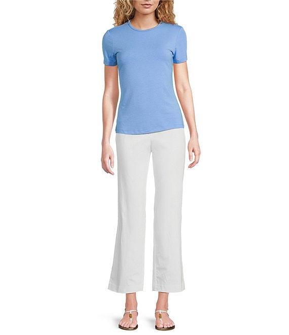 J.McLaughlin Allie Stretch Crew Neck Short Sleeve Tee Product Image