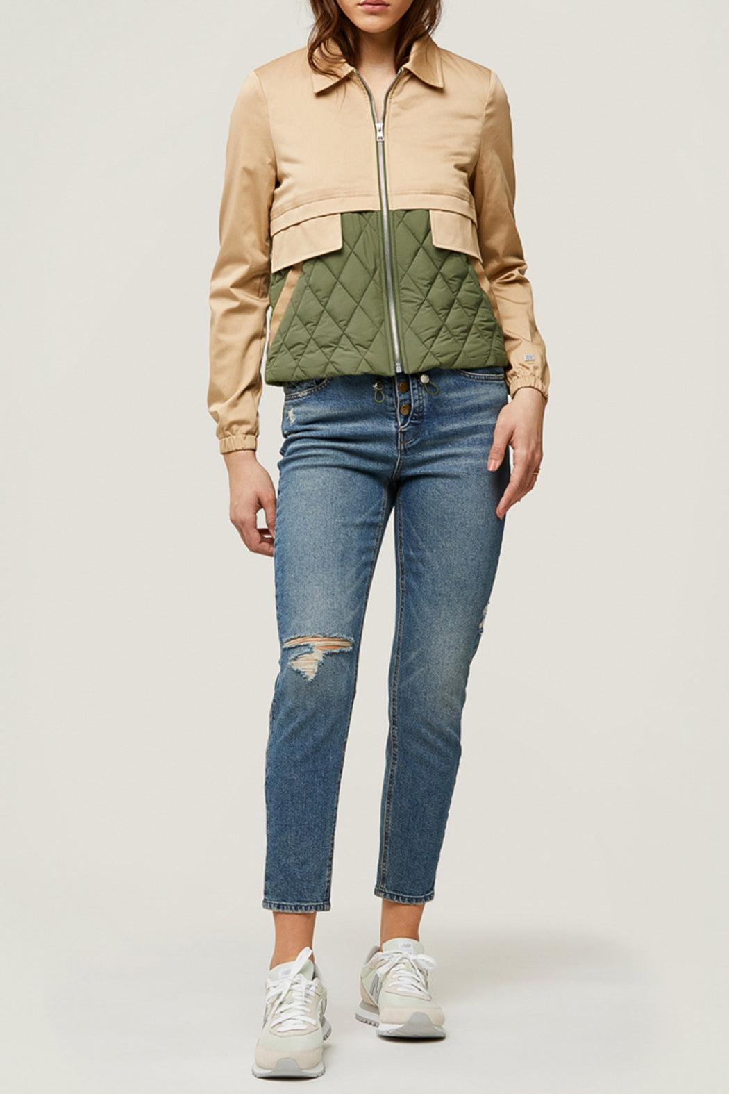 Mixed Media Water-Repellent Jacket Product Image