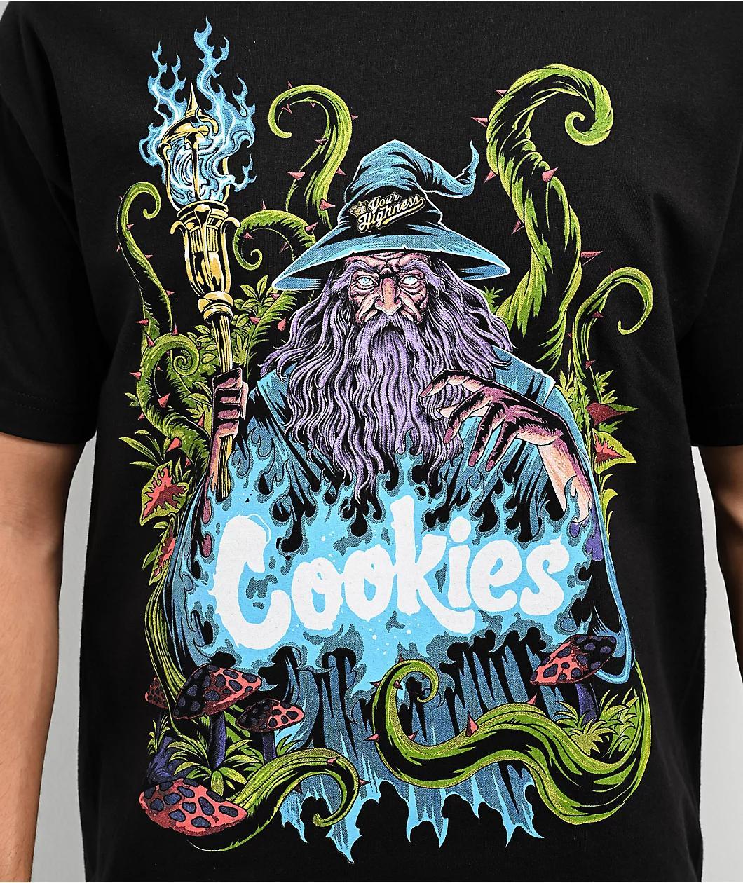 Cookies x Your Highness Wizard Black T-Shirt Product Image