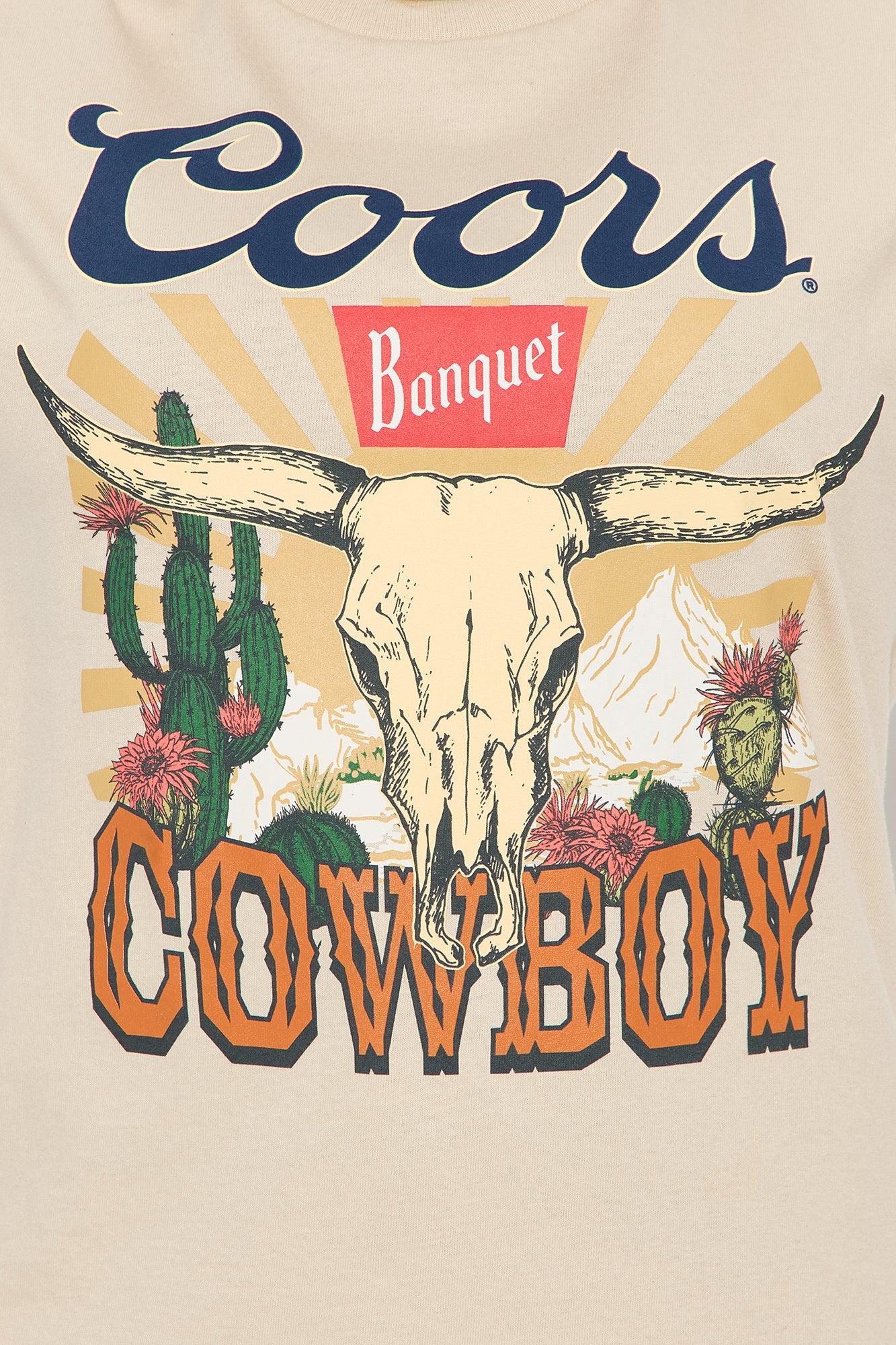Coors Cowboy Oversized Tee - Sand Product Image
