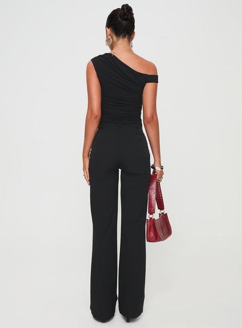 Flounce Pants Black Product Image