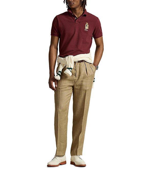 Polo Ralph Lauren Custom Slim Fit Heritage Bear Mesh Short Sleeve Polo Shirt Product Image