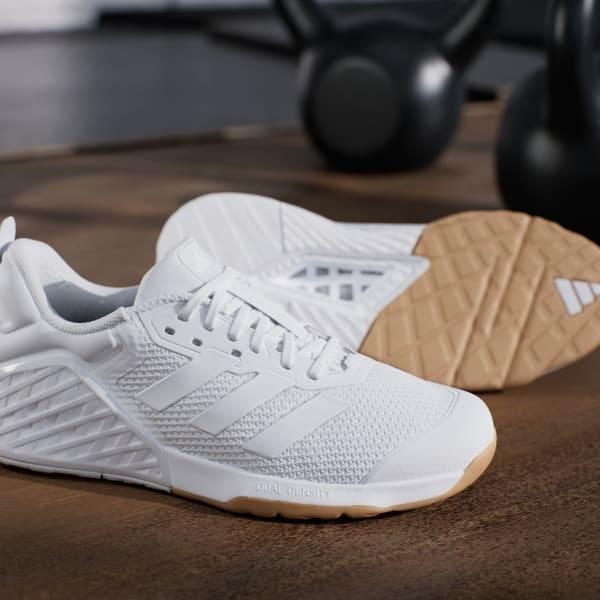 adidas Dropset 3 strength training shoes Cloud White 6 Womens Product Image