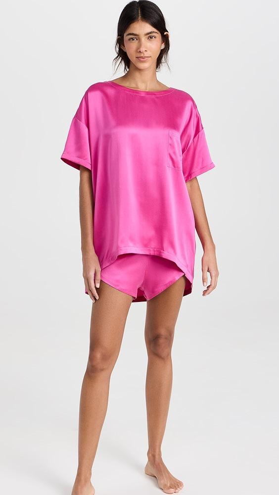 Lunya Washable Silk Tee Set | Shopbop Product Image