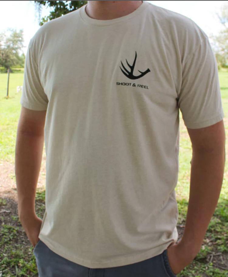 SALE Shoot & Reel® Men's S/S Antler Tee - Multiple Colors Product Image