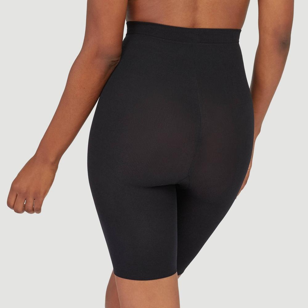 ASSETS by SPANX Womens High-Waist Mid-Thigh Super Control Shaper - Black 5 Product Image