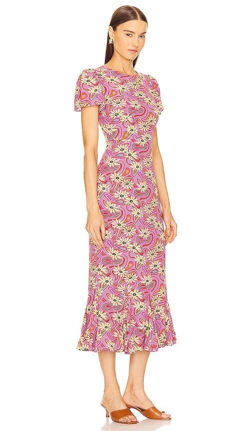 Rhode Lulani Floral Print Midi Dress Product Image