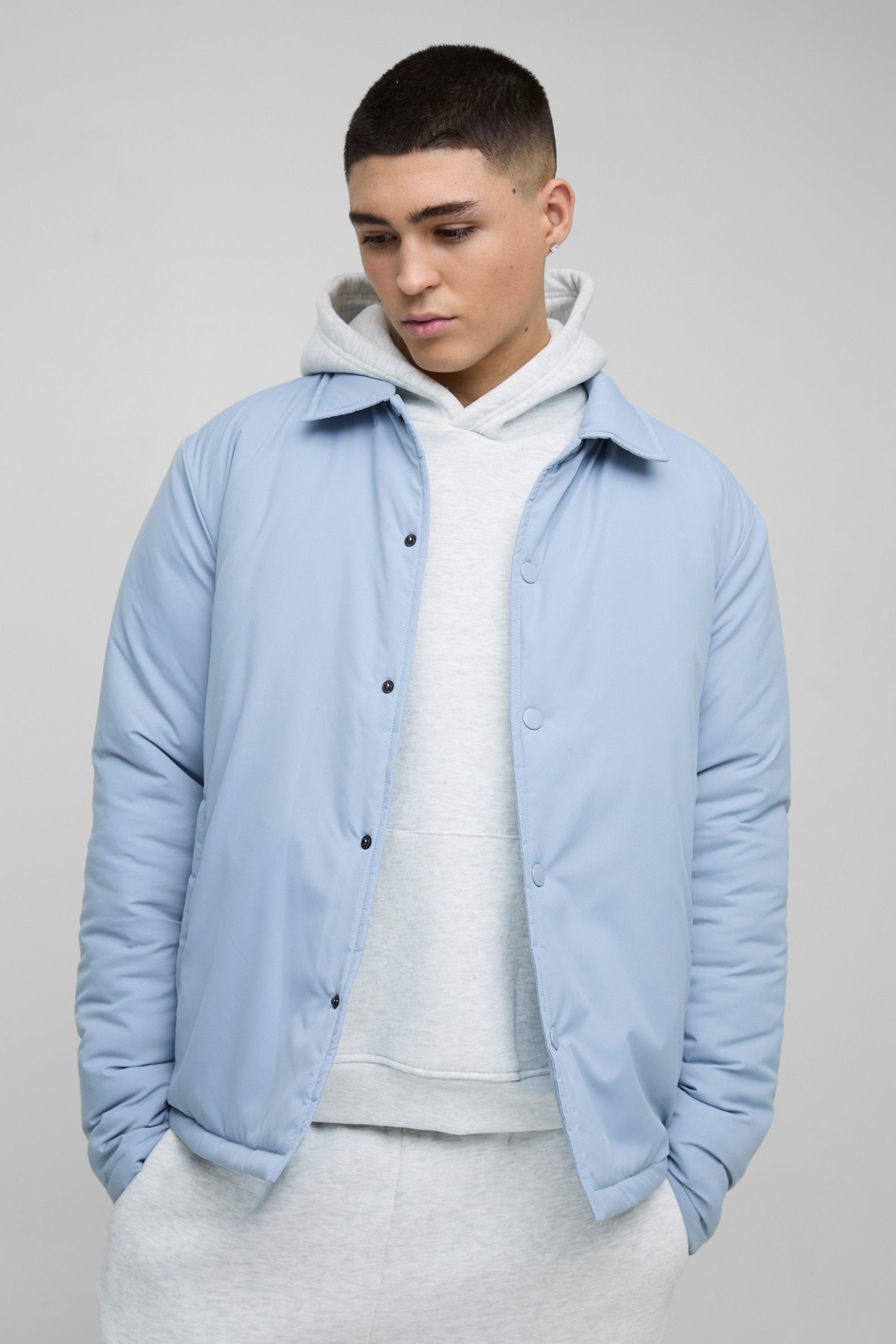 Regular Fit Nylon Coach Jacket | boohooMAN USA Product Image