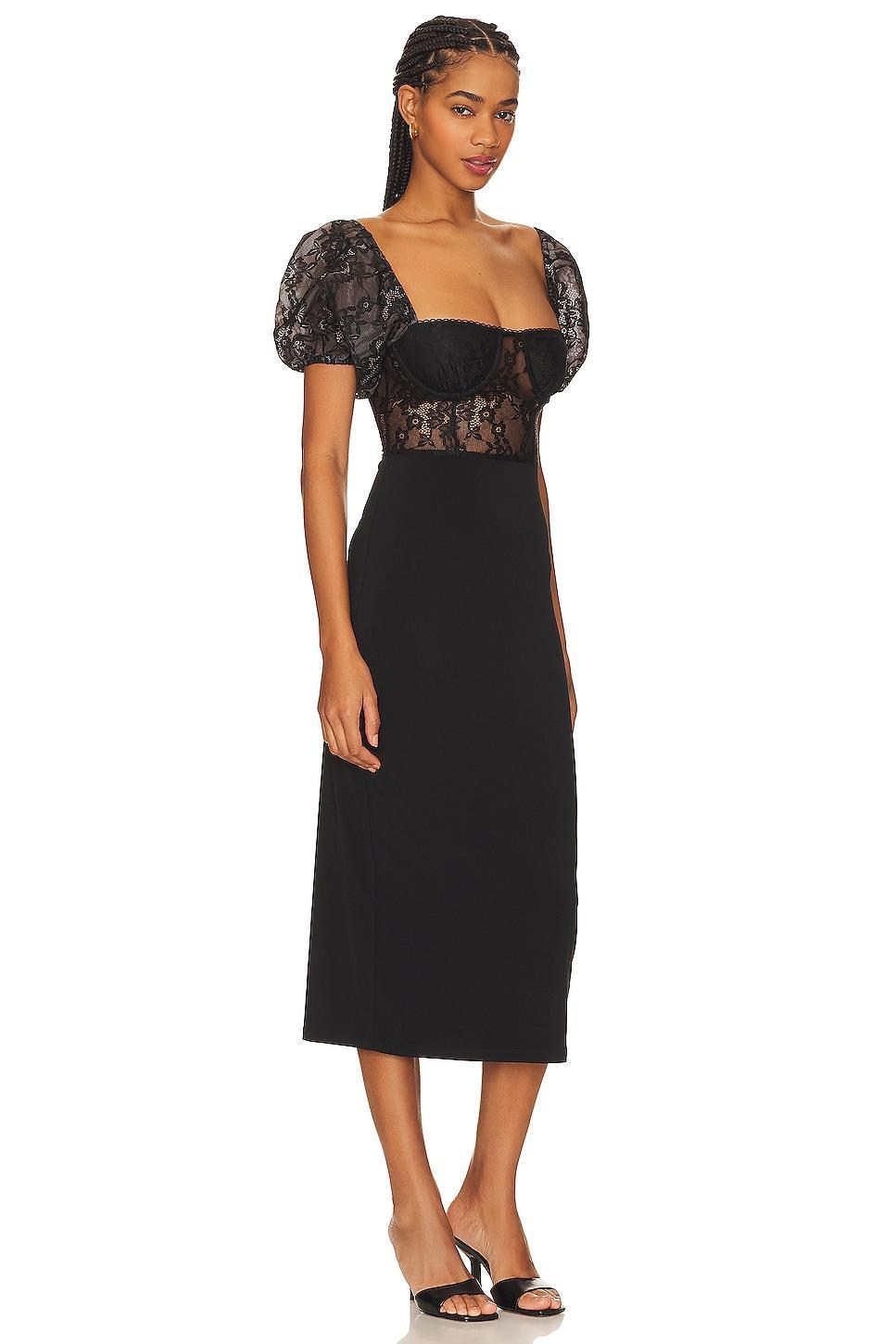 Underwire Corset Midi Lace Dress WeWoreWhat Product Image