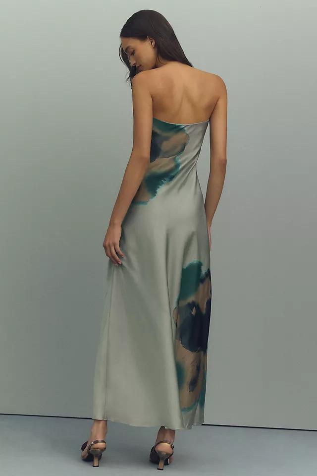 Hutch Strapless Column Satin Maxi Dress Product Image