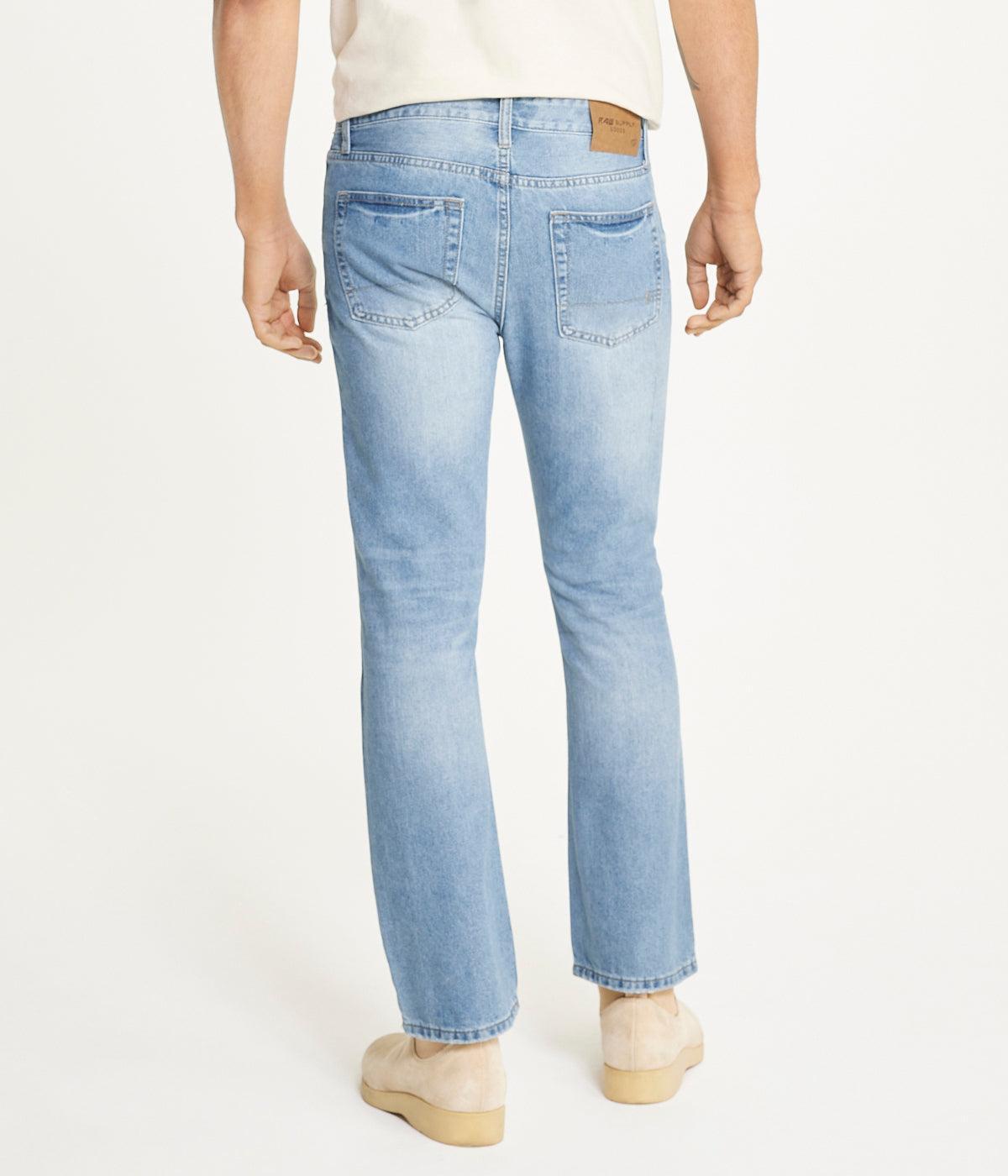 Light Wash Rigid Slim Boot Cut Jean Product Image