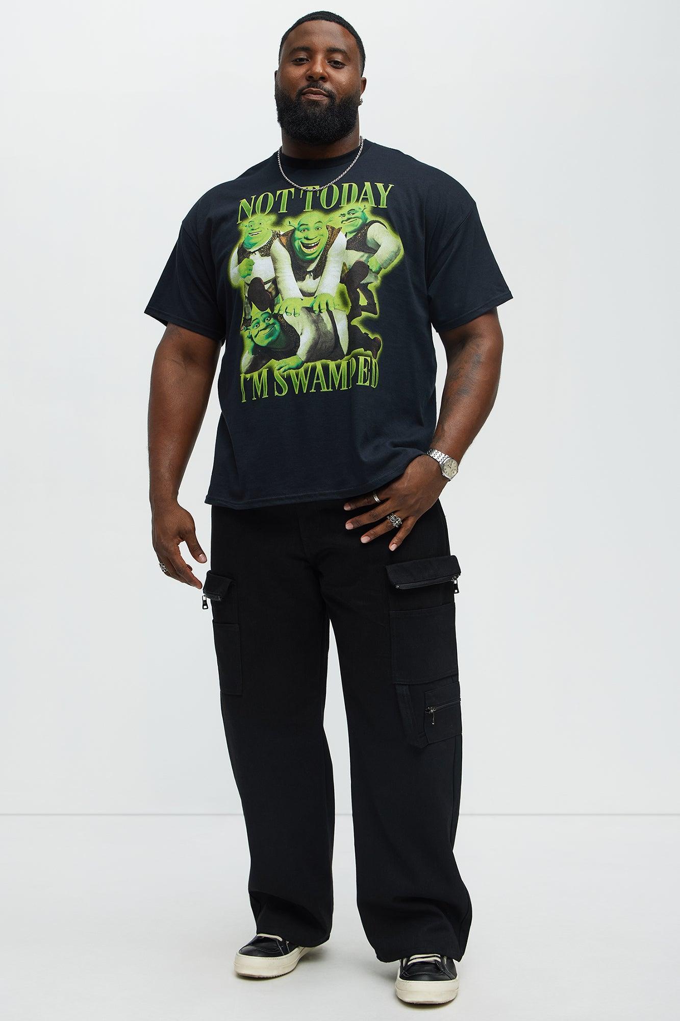 Shrek Can't Today I'm Swamped Short Sleeve Tee - Black Male Product Image