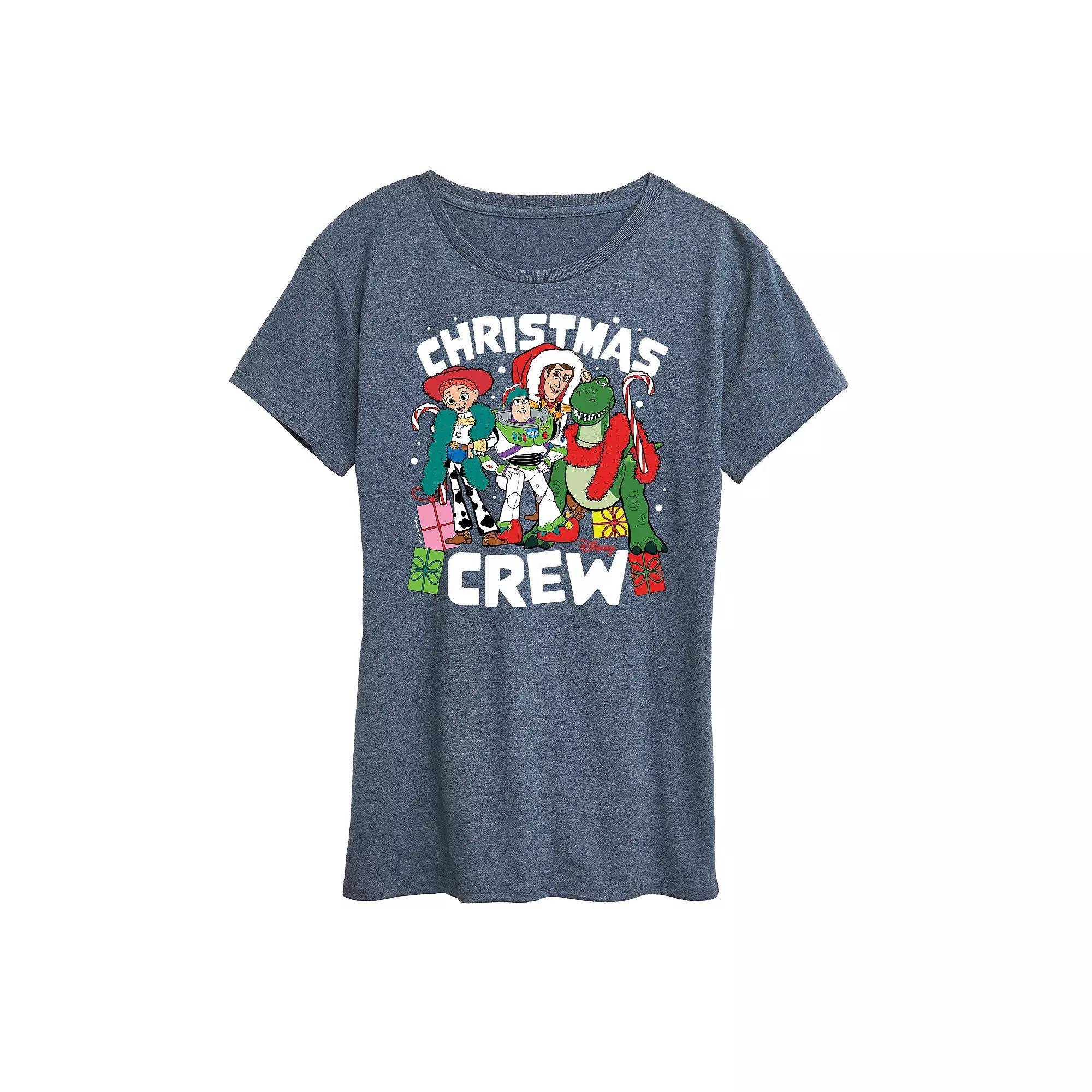 Disney / Pixar's Toy Story Women's Christmas Crew Graphic Tee, Girl's,  Product Image