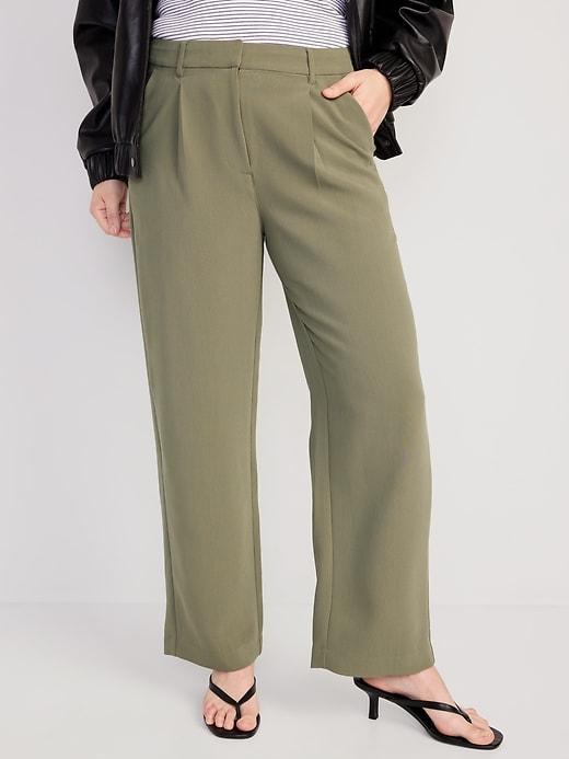 Extra High-Waisted Taylor Trouser Wide-Leg Pants Product Image