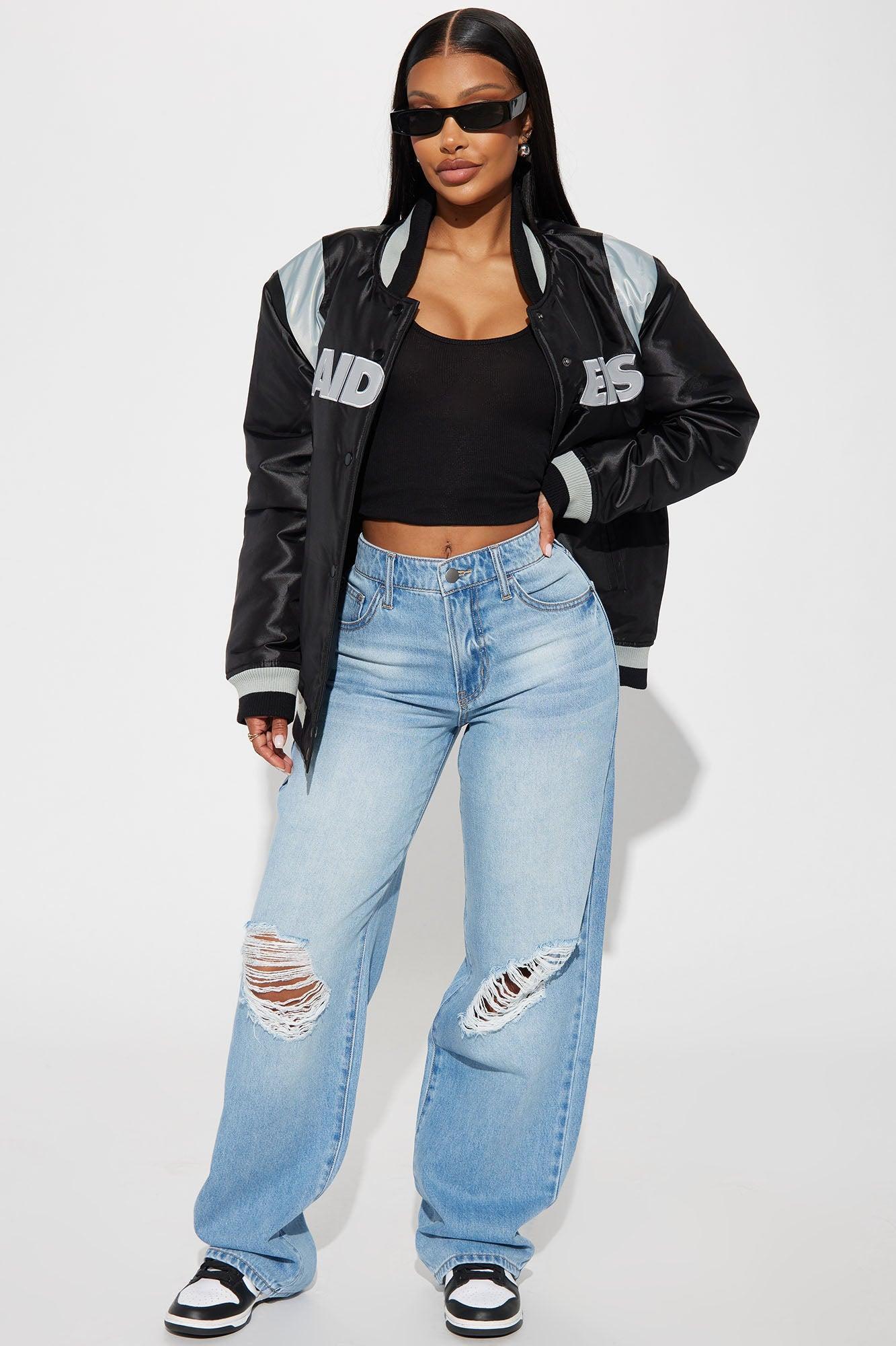 Raiders House Bomber Jacket - Black Female Product Image