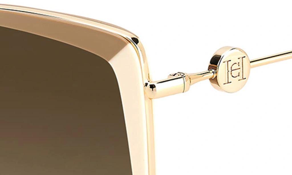 CAROLINA HERRERA 57mm Gradient Cat Eye Sunglasses In Beige Ivory Product Image