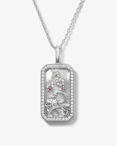 Zodiac Amulet Necklace - Silver Product Image