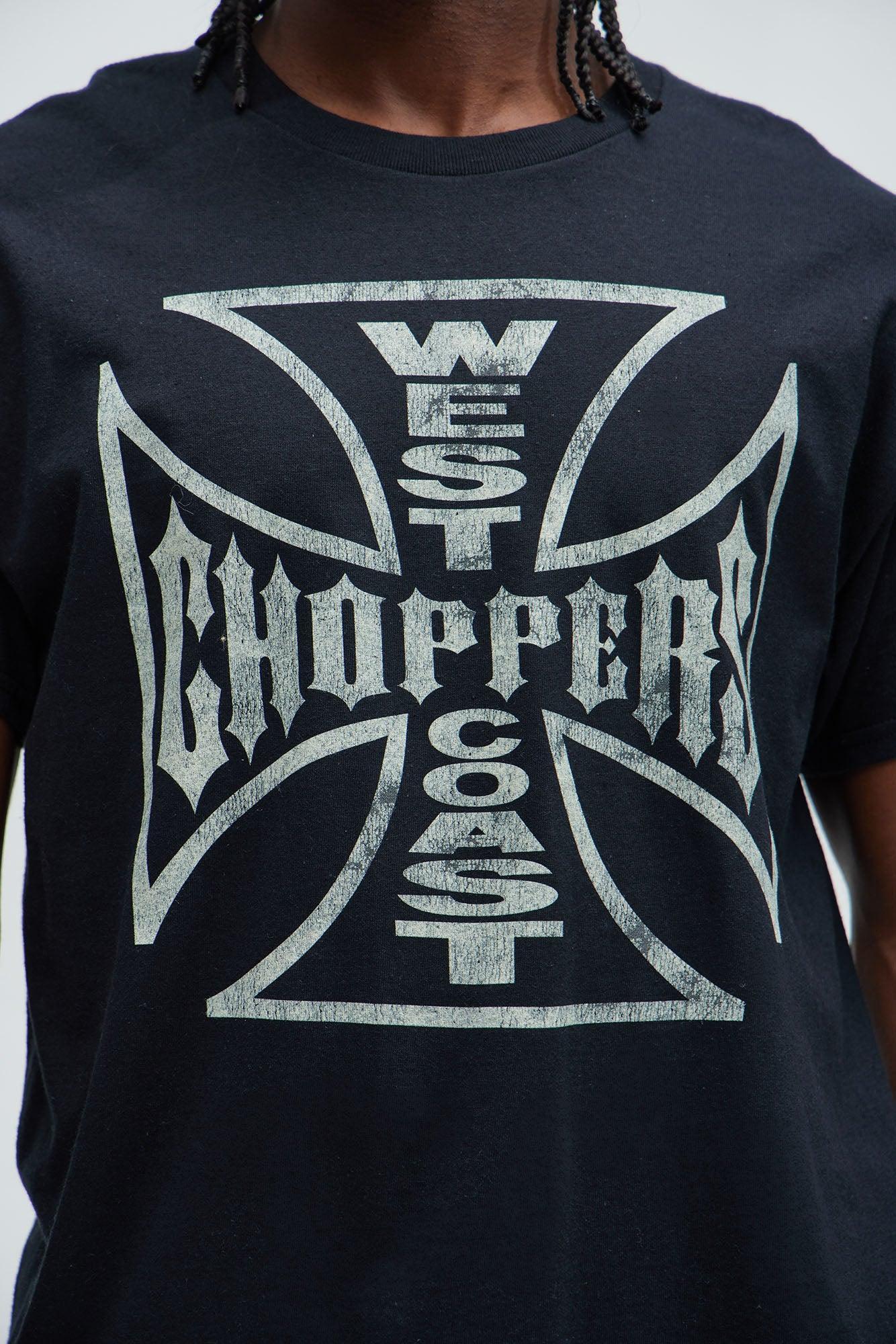 West Coast Choppers Cross Short Sleeve Tee - Black Product Image