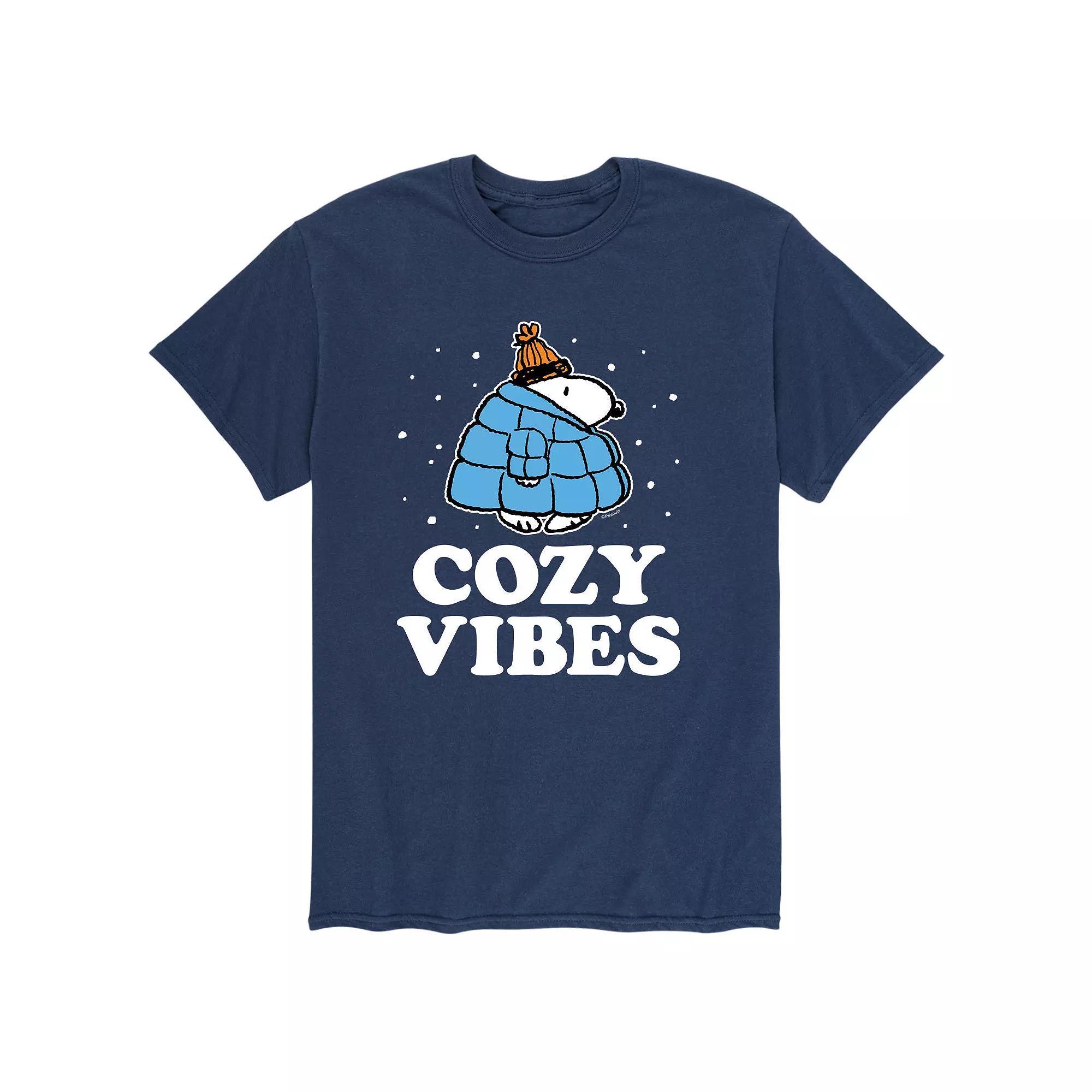 Men's Peanuts Snoopy "Cozy Vibes" Tee,  Product Image