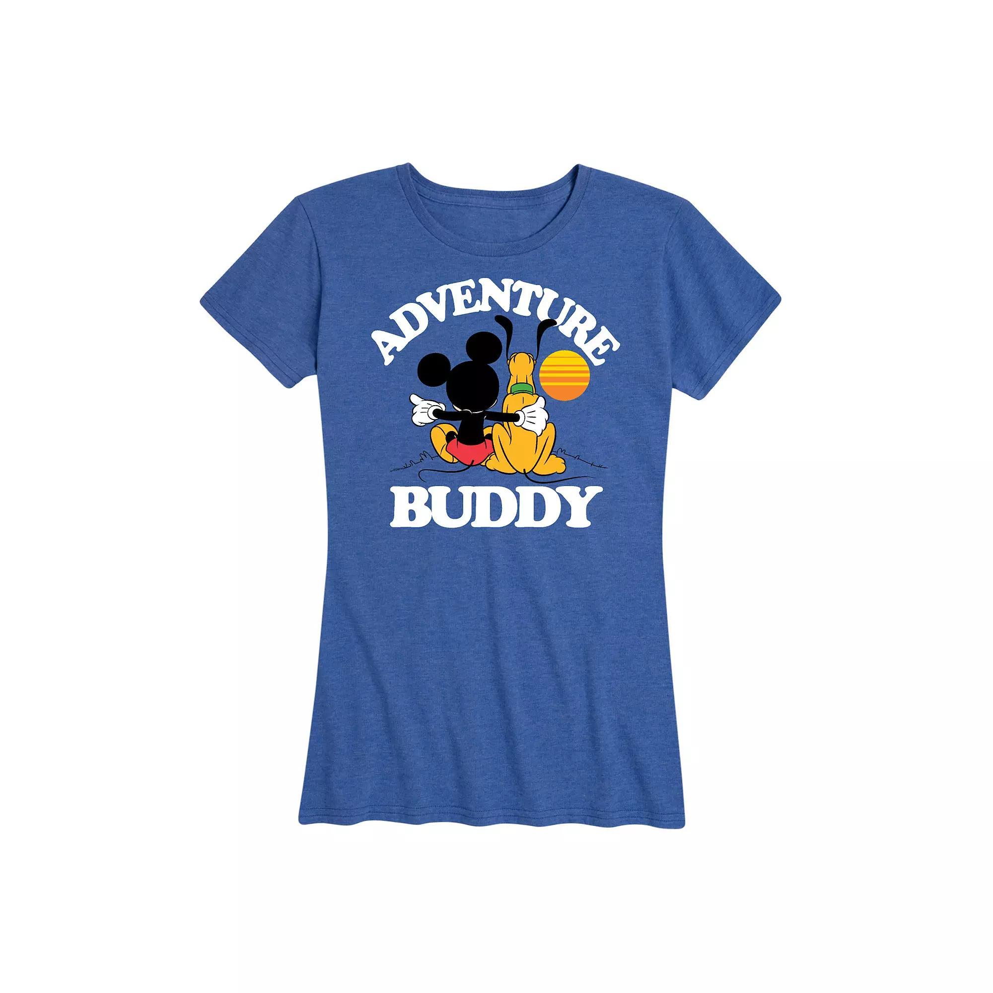 Disney's Mickey Mouse & Pluto Women's Adventure Partner Graphic Tee,  Product Image